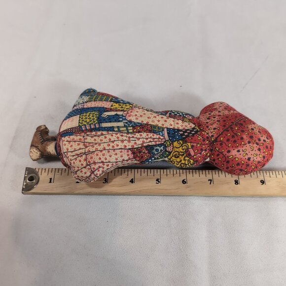 Holly Hobbie Handmade American Greetings Calico Fabrics Red Bonnet Doll Plush - Picture 7 of 7